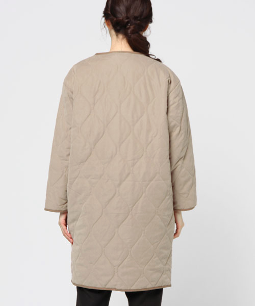 notch.(ノッチ)の「ノーカラーキルティングコート (その他アウター・レディース・カーキオリーブ/キャメル/ネイビー・L/M)」の4枚目の写真