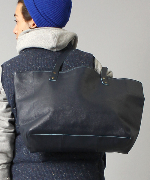 BEAMS（ビームス）の「【WEB限定】 BEAMS / SOLID レザー トートバッグ 