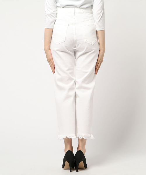 SHIPS(シップス)の「upper hights:THE TAYLOR WHITE(デニムパンツ・レディース・オフホワイト・SMALL/X-SMALL)」の2枚目の写真