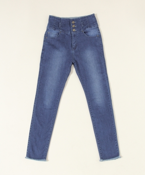 PAGEBOY（ページボーイ）の「ハイウエストスキニーデニム（デニムパンツ・レディース・ブルー/ネイビー/ブラック・LARGE/MEDIUM/SMALL）」の13枚目の写真