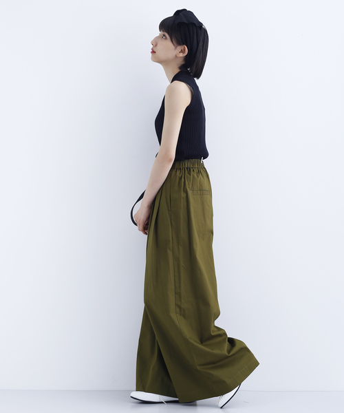 MERLOT(メルロー)の「ナイロンベルト付きワイドパンツ1473(その他パンツ・レディース・ベージュ/オレンジ/ブラック/カーキ・FREE)」の8枚目の写真