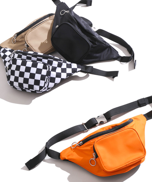 WEGO(ウィゴー)の「WEGO/リングZIPウエストバッグ(ボディバッグ/ウエストポーチ・レディース・ベージュ/ブラック/オレンジ/その他1・FREE)」の20枚目の写真