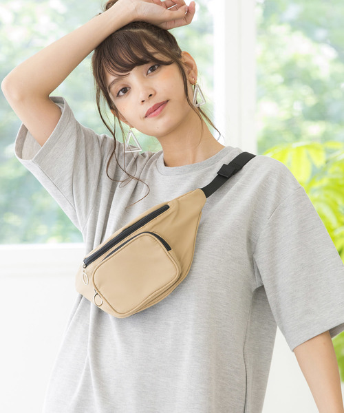 WEGO(ウィゴー)の「WEGO/リングZIPウエストバッグ(ボディバッグ/ウエストポーチ・レディース・ベージュ/ブラック/オレンジ/その他1・FREE)」の19枚目の写真