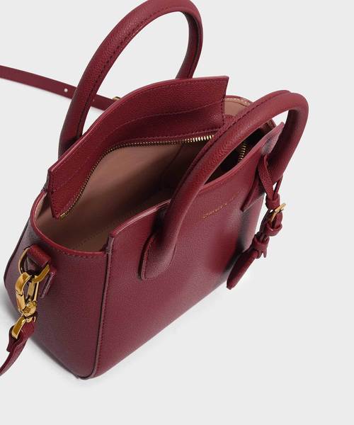 CHARLES & KEITH(チャールズ & キース)の「トップハンドルストラクチャーバッグ / TOP HANDLE STRUCTURED BAG(トートバッグ・レディース・ブラック/サックスブルー/マルーン/ブルー系その他4・M)」の21枚目の写真