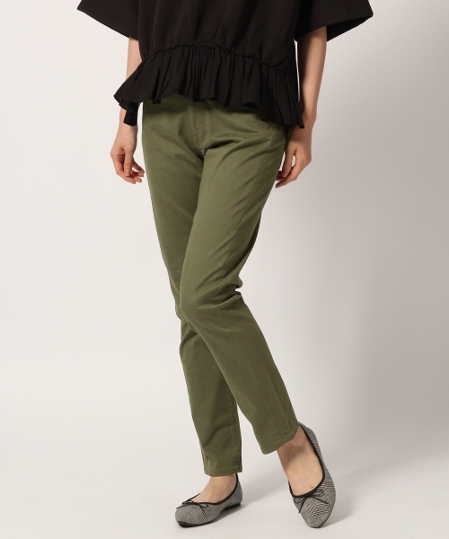 GLOBAL WORK（グローバルワーク）の「ストレッチスティックパンツ/797461（その他パンツ・レディース・ブラック/カーキ/ネイビー/ベージュ・X-LARGE/SMALL/MEDIUM/LARGE）」の3枚目の写真