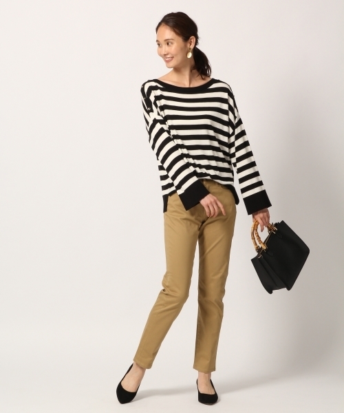 GLOBAL WORK（グローバルワーク）の「ストレッチスティックパンツ/797461（その他パンツ・レディース・ブラック/カーキ/ネイビー/ベージュ・X-LARGE/SMALL/MEDIUM/LARGE）」の6枚目の写真