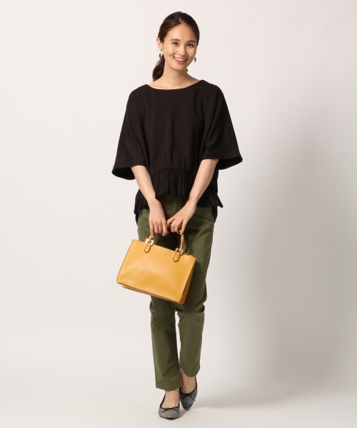 GLOBAL WORK（グローバルワーク）の「ストレッチスティックパンツ/797461（その他パンツ・レディース・ブラック/カーキ/ネイビー/ベージュ・X-LARGE/SMALL/MEDIUM/LARGE）」の7枚目の写真