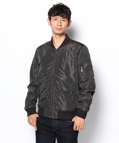 WEGO(ウィゴー)の「WEGO/MA-1(ミリタリージャケット・メンズ・ブラック/ネイビー・MEDIUM/LARGE)」の15枚目の写真