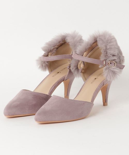 form forma（フォルムフォルマ）の「アーモンドトゥ　ファー付き4WAYパンプス（パンプス・レディース・ブラック/グレー/バーガンディー・36h/37h）」の12枚目の写真