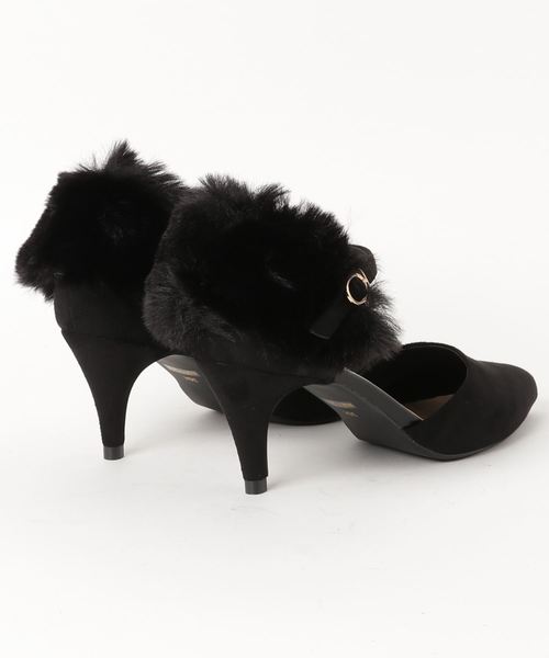 form forma（フォルムフォルマ）の「アーモンドトゥ　ファー付き4WAYパンプス（パンプス・レディース・ブラック/グレー/バーガンディー・36h/37h）」の14枚目の写真