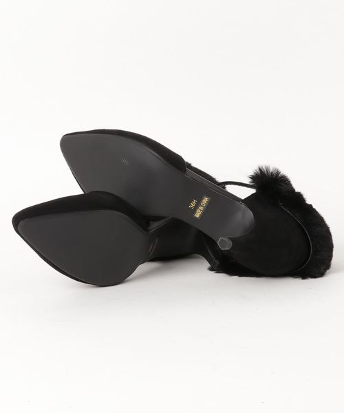 form forma（フォルムフォルマ）の「アーモンドトゥ　ファー付き4WAYパンプス（パンプス・レディース・ブラック/グレー/バーガンディー・36h/37h）」の10枚目の写真