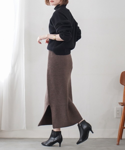 AmiAmi（アミアミ）の「サイドファスナー付きシンプルショートブーツ/6.5cmヒール（ブーツ・レディース・ブラック/ブラウン/グレー/ブラック系その他/パイソン/ブラック系その他2/アニマル/ブラウン系その他/ベージュ・LL/S/M/L）」の21枚目の写真