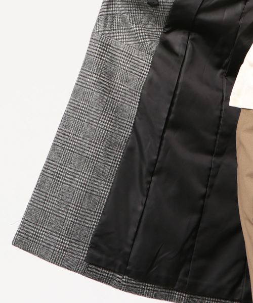 TRUDEA（トルディア）の「プレミアムカシミヤ混 ショールカラーコート（その他アウター・レディース・チャコールグレー/ブラック/ベージュ/ホワイト×ブラック・SMALL/MEDIUM/LARGE）」の9枚目の写真