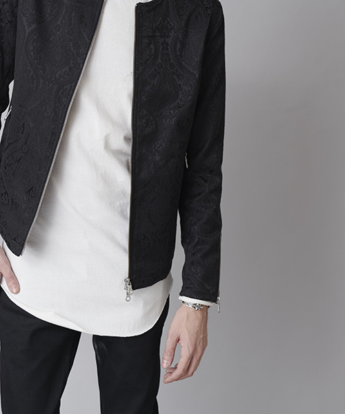 NO ID.（ノーアイディ）の「mj6150-ｱﾗﾍﾞｽｸﾉｰｶﾗｰｼﾝｸﾞﾙﾗｲﾀﾞｰｽJKT