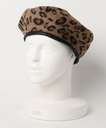 WEGO | WEGO/ヒョウ柄パイピングベレー帽(ハンチング/ベレー帽)