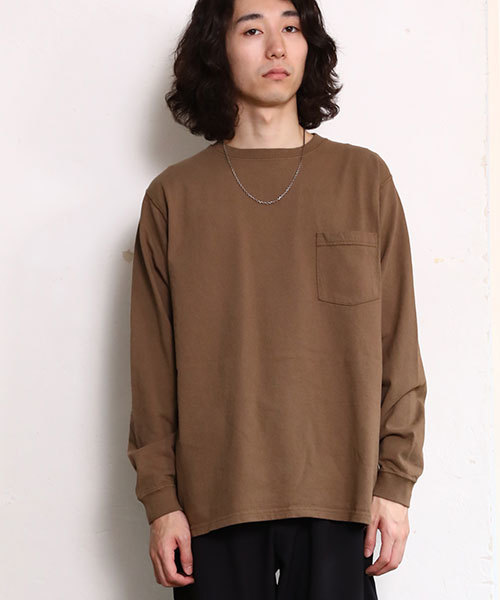 Goodwear(Since1983)(グッドウェア)の「【MADE IN USA】L/S POCKET TEE / ロングスリーブポケットT SALE(Tシャツ/カットソー・メンズ・ホワイト/チャコールグレー/ブラック/ネイビー/ブルーグラス/ブラック系その他/ナチュラル/パープル系その他/ピンク系その他/杢グレー/ダークオリーブ/ベージュ系その他/グリーン系その他/ブラウン系その他/マスタード/レッド系その他/グレー系その他/ブルー系その他/レモンイエロー/レッド系その他2/オリーブ/グレイッシュベージュ/ブルー系その他2/ライトグリーン/ブラウン系その他2/ボルドー/オレンジ系その他/ブラウン/ブルー系その他3/グリーン系その他2/ライトグレー系/パープル系その他2/セージグリーン/ベージュ系その他2/オレンジ系その他2/ピンク系その他2/ブラウン系その他3/ブラウン系その他4/バーガンディー・SMALL/MEDIUM/LARGE/X-LARGE)」の9枚目の写真