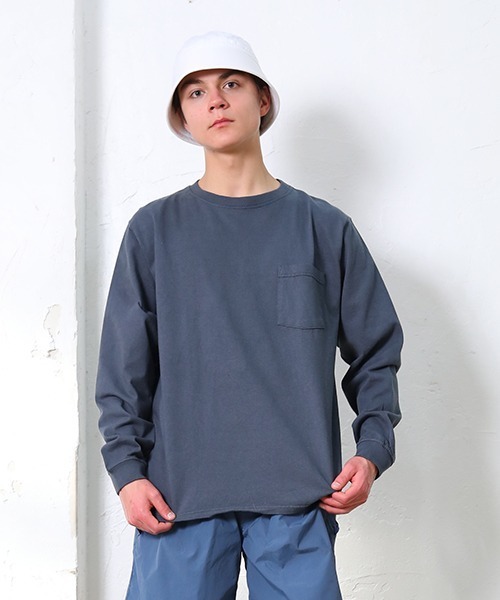 Goodwear(Since1983)(グッドウェア)の「【MADE IN USA】L/S POCKET TEE / ロングスリーブポケットT SALE(Tシャツ/カットソー・メンズ・ホワイト/チャコールグレー/ブラック/ネイビー/ブルーグラス/ブラック系その他/ナチュラル/パープル系その他/ピンク系その他/杢グレー/ダークオリーブ/ベージュ系その他/グリーン系その他/ブラウン系その他/マスタード/レッド系その他/グレー系その他/ブルー系その他/レモンイエロー/レッド系その他2/オリーブ/グレイッシュベージュ/ブルー系その他2/ライトグリーン/ブラウン系その他2/ボルドー/オレンジ系その他/ブラウン/ブルー系その他3/グリーン系その他2/ライトグレー系/パープル系その他2/セージグリーン/ベージュ系その他2/オレンジ系その他2/ピンク系その他2/ブラウン系その他3/ブラウン系その他4/バーガンディー・SMALL/MEDIUM/LARGE/X-LARGE)」の5枚目の写真