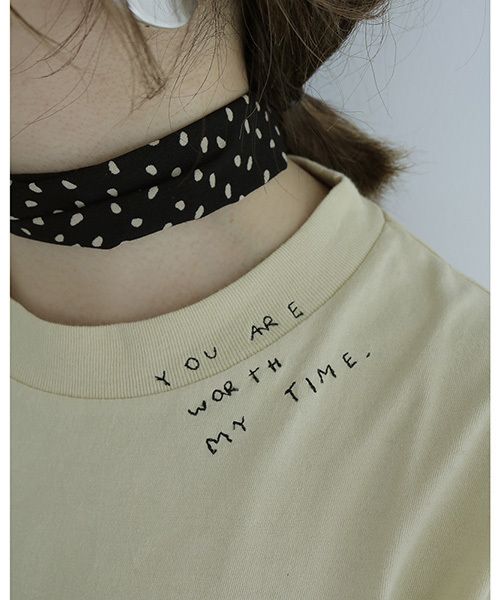 TODAYFUL（トゥデイフル）の「エンブロイダリーTシャツ（Tシャツ/カットソー・レディース・クリーム/キナリ・FREE）」の3枚目の写真