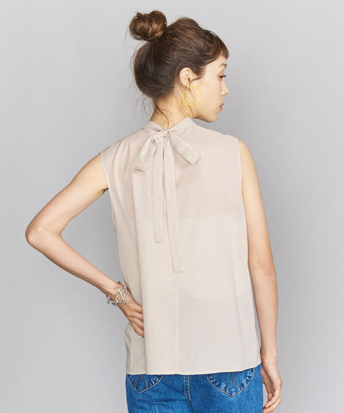 BEAUTY&amp;YOUTH UNITED ARROWS - s.maho2021ss leinwande バックリボンブラウス バックスリットリボン ブラウス