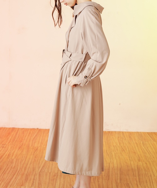 natural couture(ナチュラルクチュール)の「バックギャザートレンチコート(トレンチコート・レディース・ブラウン系その他/ブラウン/ベージュ・FREE)」の21枚目の写真