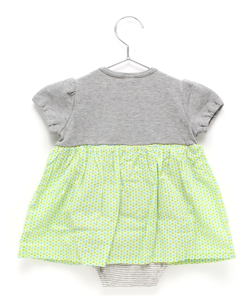 SHIPS(シップス)の「SHIPS KIDS:フラワー スカート ロンパース(ロンパース・キッズ・ライトグリーン/ネイビー・70/80)」の4枚目の写真