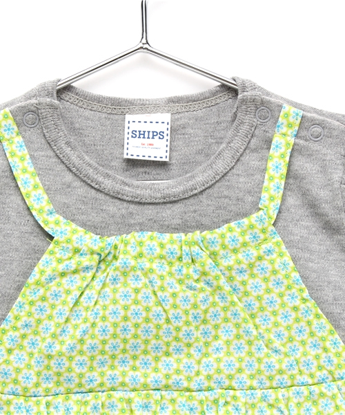 SHIPS(シップス)の「SHIPS KIDS:フラワー スカート ロンパース(ロンパース・キッズ・ライトグリーン/ネイビー・70/80)」の5枚目の写真