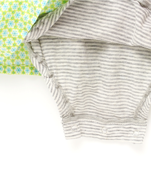 SHIPS(シップス)の「SHIPS KIDS:フラワー スカート ロンパース(ロンパース・キッズ・ライトグリーン/ネイビー・70/80)」の3枚目の写真