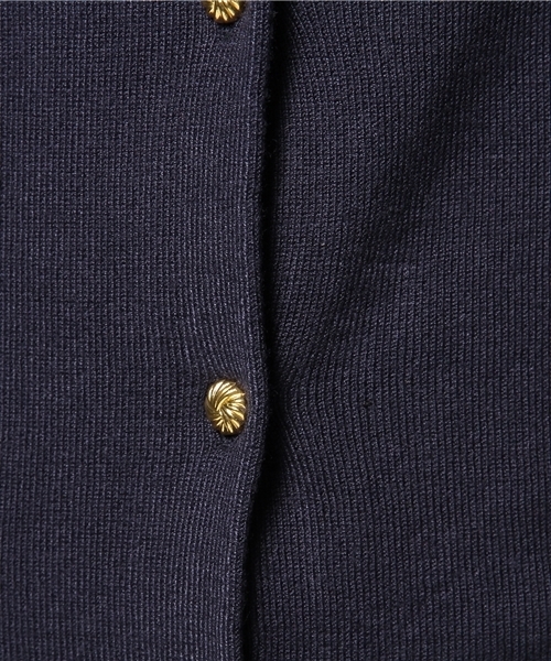 DISCOAT（ディスコート）の「【Discoat】メタル釦カーディガン（カーディガン/ボレロ・レディース・ホワイト系その他/レモンイエロー/オフホワイト/ブラック系その他/ネイビー・ﾌﾘ-）」の13枚目の写真