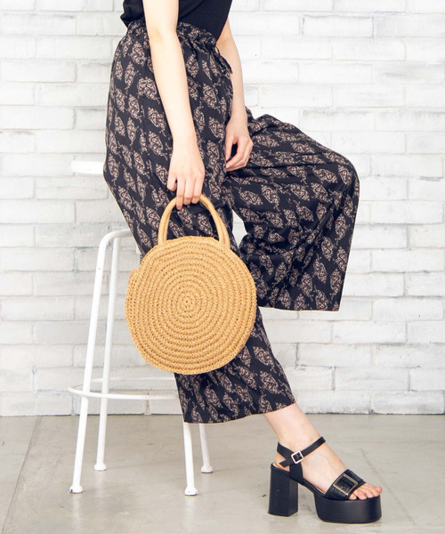 WEGO（ウィゴー）の「WEGO/ペイズリーワイドパンツ（スラックス・レディース・その他1/その他2・FREE）」の2枚目の写真