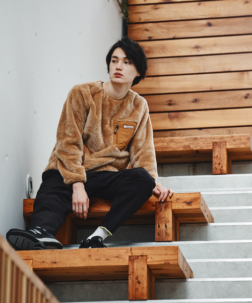 Russell Athletic(ラッセルアスレティック)の「【別注/展開店舗限定】Russell ラッセル フリース クルーネック(スウェット・メンズ・グレー/キャメル/ネイビー・46/48)」の13枚目の写真