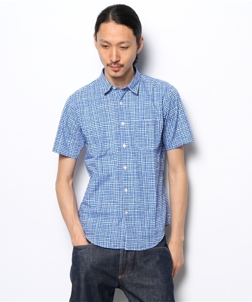 B:MING by BEAMS(ビーミングバイビームス)の「○ビーミング by ビームス / フリーハンドチェックシャツ(シャツ/ブラウス・メンズ・ネイビー/ブルー・X-LARGE/LARGE/MEDIUM/SMALL)」の2枚目の写真