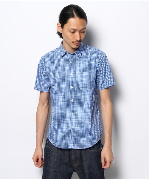 B:MING by BEAMS(ビーミングバイビームス)の「○ビーミング by ビームス / フリーハンドチェックシャツ(シャツ/ブラウス・メンズ・ネイビー/ブルー・X-LARGE/LARGE/MEDIUM/SMALL)」の5枚目の写真