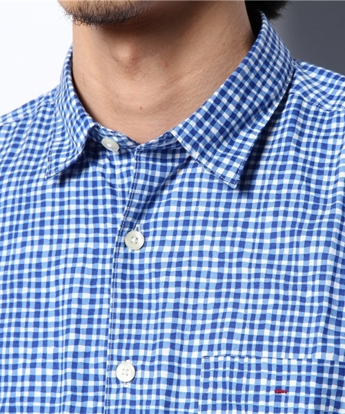 B:MING by BEAMS(ビーミングバイビームス)の「○ビーミング by ビームス / フリーハンドチェックシャツ(シャツ/ブラウス・メンズ・ネイビー/ブルー・X-LARGE/LARGE/MEDIUM/SMALL)」の10枚目の写真
