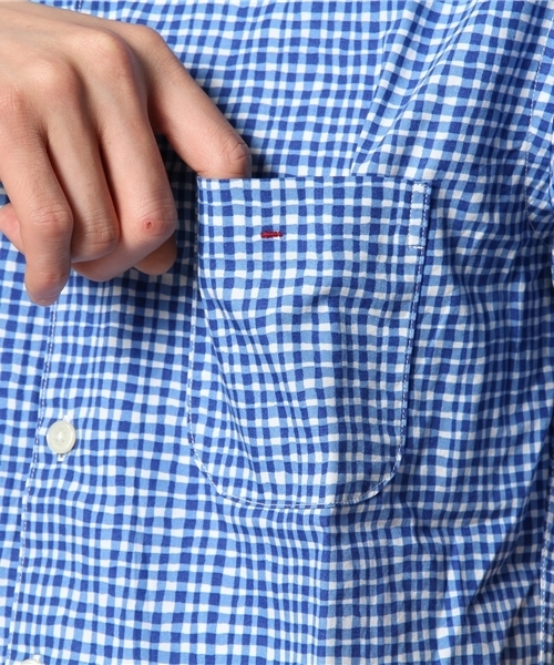 B:MING by BEAMS(ビーミングバイビームス)の「○ビーミング by ビームス / フリーハンドチェックシャツ(シャツ/ブラウス・メンズ・ネイビー/ブルー・X-LARGE/LARGE/MEDIUM/SMALL)」の8枚目の写真