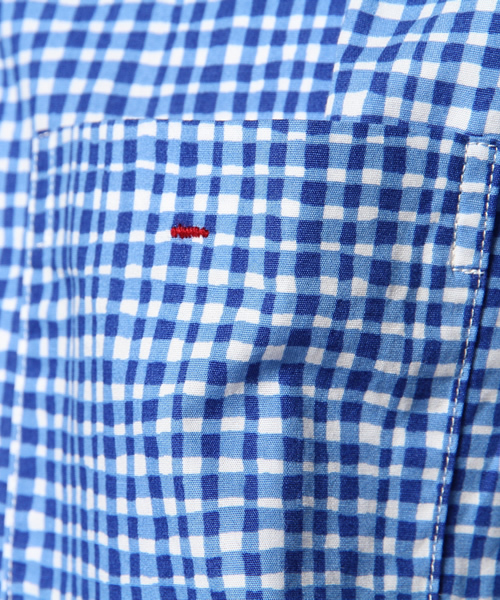 B:MING by BEAMS(ビーミングバイビームス)の「○ビーミング by ビームス / フリーハンドチェックシャツ(シャツ/ブラウス・メンズ・ネイビー/ブルー・X-LARGE/LARGE/MEDIUM/SMALL)」の7枚目の写真
