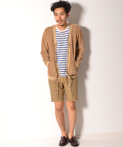 AMERICAN RAG CIE（アメリカンラグシー）の「AMERICAN RAG CIE パイルコーチカーディガン 108-ANB-M141-CT104∴（カーディガン/ボレロ・メンズ・ベージュ/ネイビー・1/2）」の15枚目の写真
