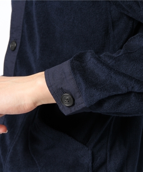 AMERICAN RAG CIE（アメリカンラグシー）の「AMERICAN RAG CIE パイルコーチカーディガン 108-ANB-M141-CT104∴（カーディガン/ボレロ・メンズ・ベージュ/ネイビー・1/2）」の11枚目の写真