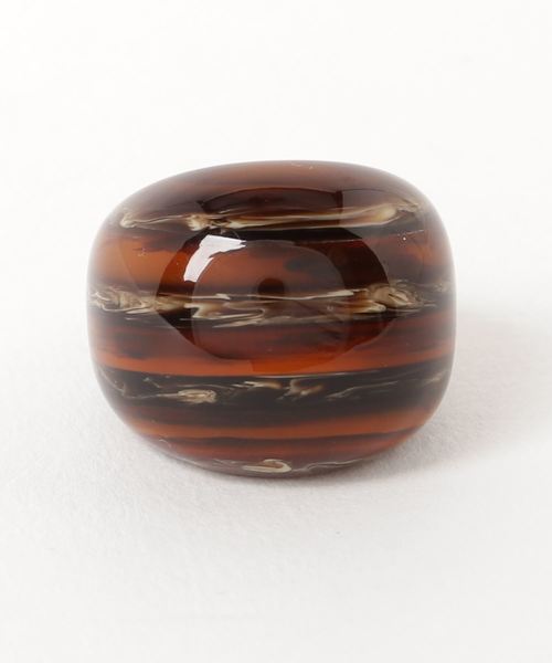 tone(トーン)の「【KuKuLu TOKYO】Border リング(リング・レディース・グレー/ダークブラウン/ベージュ・10号/13号/15号)」の8枚目の写真