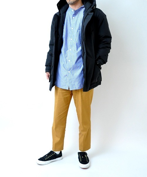 UP START（アップスタート）の「バンドカラービッグシルエットシャツ（シャツ/ブラウス・メンズ・ブラック/オフホワイト/グレー系その他/ベージュ系その他/ブルー系その他/ピンク系その他・MEDIUM/LARGE）」の17枚目の写真