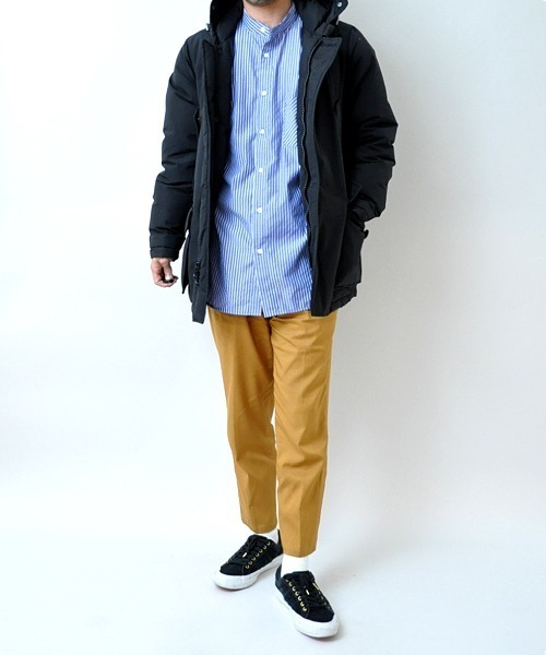 UP START（アップスタート）の「バンドカラービッグシルエットシャツ（シャツ/ブラウス・メンズ・ブラック/オフホワイト/グレー系その他/ベージュ系その他/ブルー系その他/ピンク系その他・MEDIUM/LARGE）」の16枚目の写真