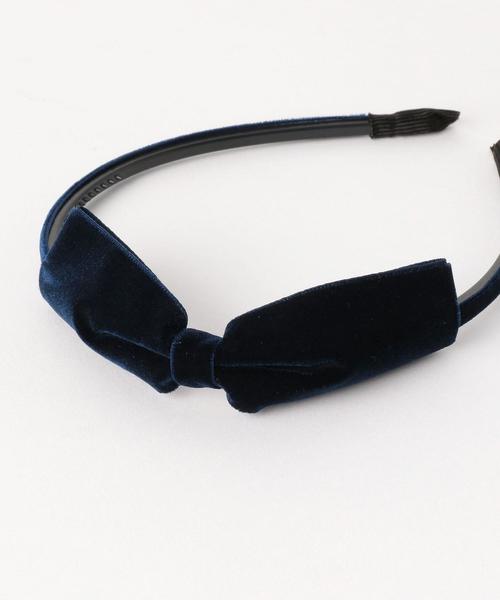 green label relaxing（グリーンレーベルリラクシング）の「OC GLR カチューシャ/ベロア（カチューシャ・キッズ・ネイビー/ダークブラウン・FREE）」の3枚目の写真