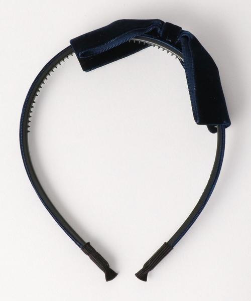 green label relaxing（グリーンレーベルリラクシング）の「OC GLR カチューシャ/ベロア（カチューシャ・キッズ・ネイビー/ダークブラウン・FREE）」の6枚目の写真