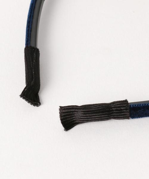 green label relaxing（グリーンレーベルリラクシング）の「OC GLR カチューシャ/ベロア（カチューシャ・キッズ・ネイビー/ダークブラウン・FREE）」の5枚目の写真