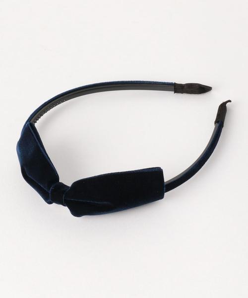 green label relaxing（グリーンレーベルリラクシング）の「OC GLR カチューシャ/ベロア（カチューシャ・キッズ・ネイビー/ダークブラウン・FREE）」の4枚目の写真