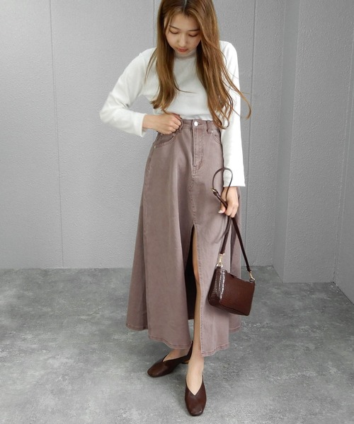 minia(ミニア)の「ブロックウッドヒールの切り替えパンプス/バブーシュ<2WAY> □(パンプス・レディース・ブラック/ベージュ/ブラウン/グリーン/アイボリー/パイソン・S/M/L/LL)」の14枚目の写真