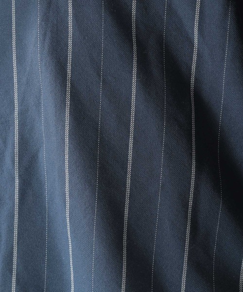 BAYFLOW（ベイフロー）の「TRワイドストライプシャツ（シャツ/ブラウス・メンズ・ベージュ/ネイビー/オフホワイト・SMALL/MEDIUM/LARGE）」の20枚目の写真