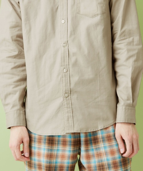 MONO-MART（モノマート）の「レギュラーカラー ストレッチリネンシャツ L/S (Natural cotton linen fabric)（シャツ/ブラウス・メンズ・ブラック/ベージュ/ネイビー/ブラウン/オフホワイト/ブラック系その他/グリーン系その他/ブルー系その他/オレンジ系その他・S/M/L）」の13枚目の写真