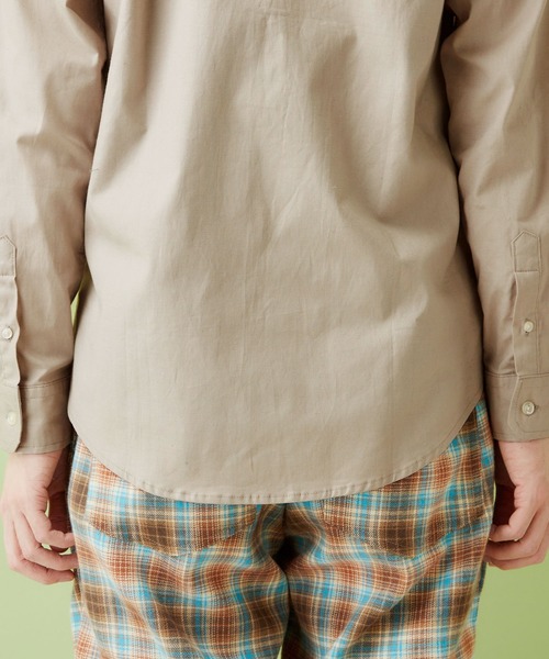 MONO-MART（モノマート）の「レギュラーカラー ストレッチリネンシャツ L/S (Natural cotton linen fabric)（シャツ/ブラウス・メンズ・ブラック/ベージュ/ネイビー/ブラウン/オフホワイト/ブラック系その他/グリーン系その他/ブルー系その他/オレンジ系その他・S/M/L）」の15枚目の写真