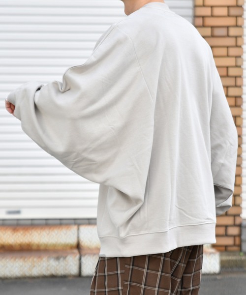 kutir（クティール）の「裏毛ドルマンスリーブスウェット/トレーナー（スウェット・メンズ・チャコールグレー/パープル/グレー/オレンジ/グリーン・MEDIUM/LARGE）」の14枚目の写真