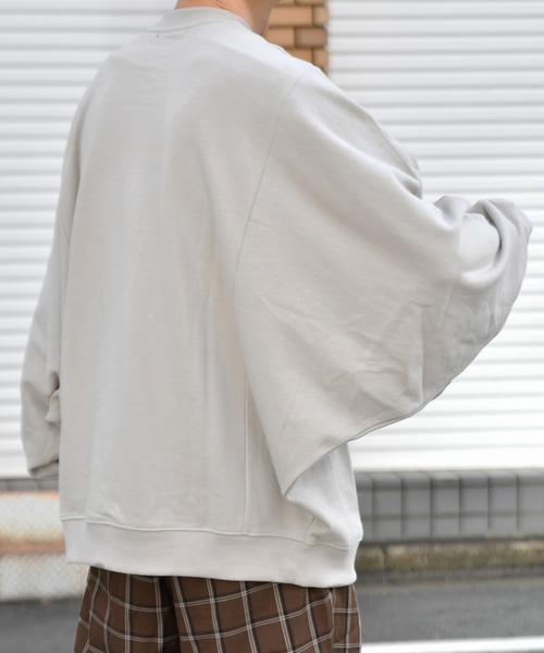 kutir（クティール）の「裏毛ドルマンスリーブスウェット/トレーナー（スウェット・メンズ・チャコールグレー/パープル/グレー/オレンジ/グリーン・MEDIUM/LARGE）」の15枚目の写真